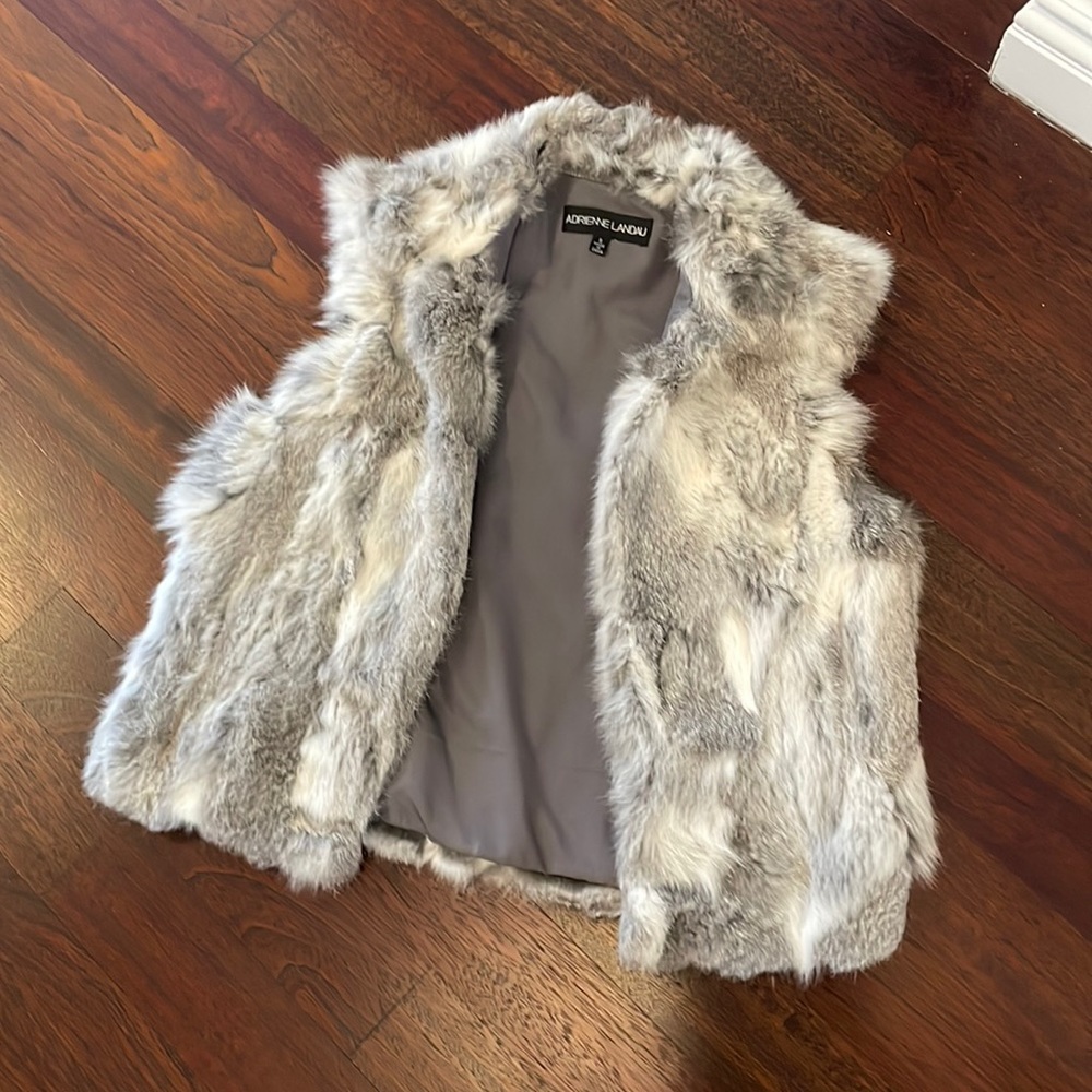 Adrianne Landau Rabbit Fur Vest